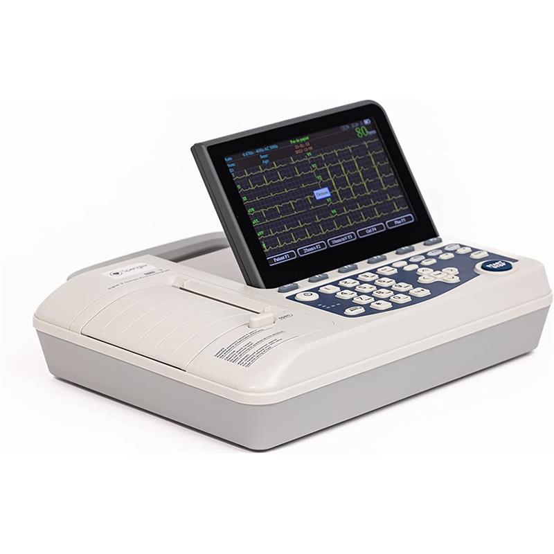 Electrocardiografo 3 canales con pantalla LCD a color 7"