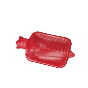 BOLSA DE AGUA CALIENTE DE GOMA. CAPACIDAD 2 LITROS. COLOR ROJO