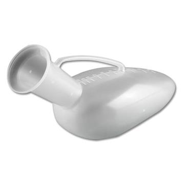 BOTELLA ORINAL EN POLIETILENO CON ASA.