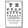 POSTER PLASTIFICADO - SNELLEN GRÁFICO OPTOMETRÍA.