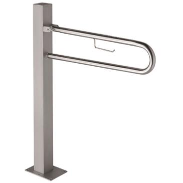 ASIDERO ABATIBLE CON PORTARROLLO, LONGITUD 800 MM.,