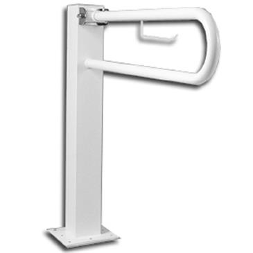 ASIDERO ABATIBLE CON PORTARROLLO, LONGITUD 800 MM.,