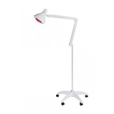 Lampara infrarrojos con pie rodable y temporizador