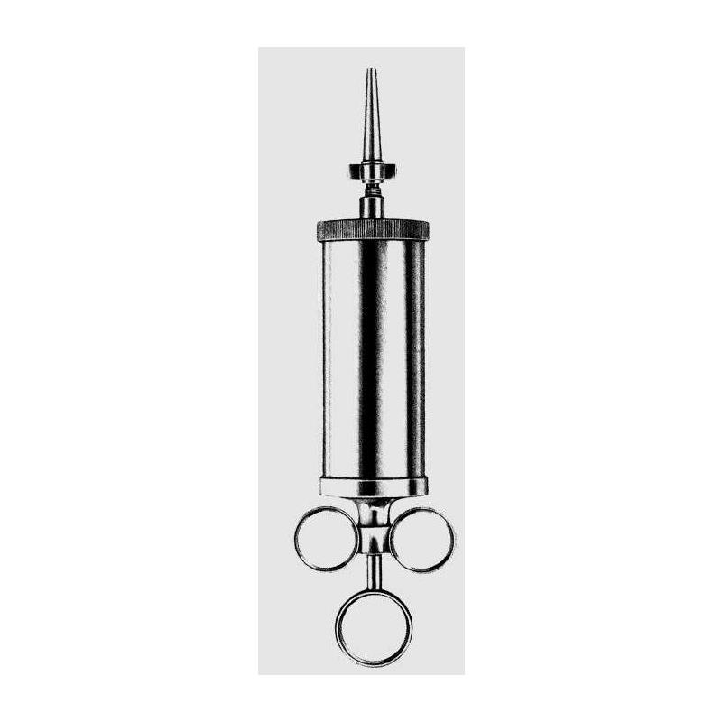 JERINGA PARA OIDOS AC/INOX. CON DOS CÁNULAS 100ML