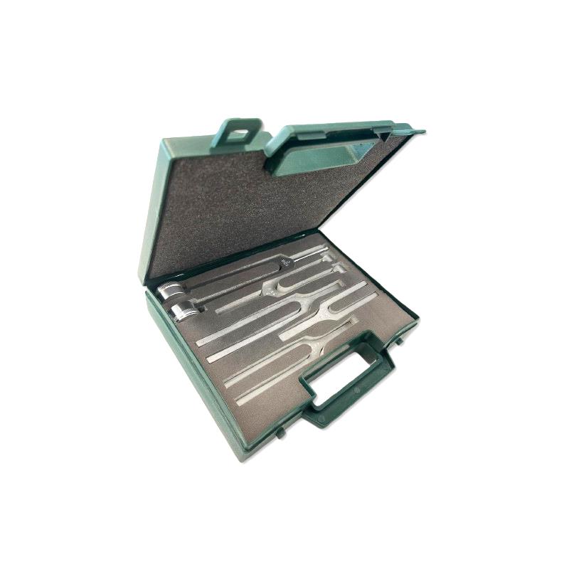ESTUCHE DE 5 DIAPASONES ALUMINIO CON LOS MODELOS 128-256-512-1024-2048.