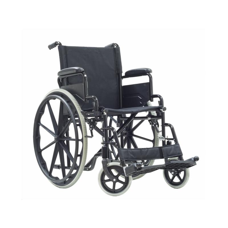 Silla de ruedas autopropulsable acero asiento 43 cm