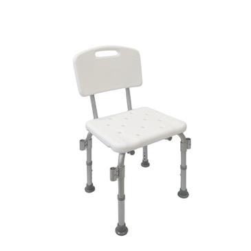 Silla de ducha regulable con reposabrazos