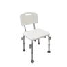 Silla de ducha regulable con reposabrazos