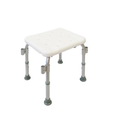 Banqueta de ducha regulable con reposabrazos