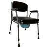 Silla tapizada desmontable con inodoro