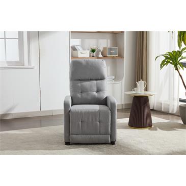 Sillón relax con sistema de reclinación manual, gris