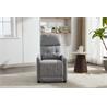 Sillón relax con sistema de reclinación manual, gris