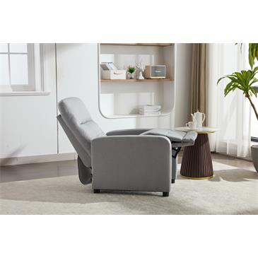 Sillón relax con sistema de reclinación manual, gris