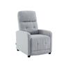 Sillón relax con sistema de reclinación manual, gris
