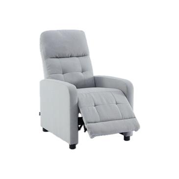 Sillón relax con sistema de reclinación manual, gris