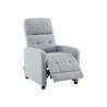 Sillón relax con sistema de reclinación manual, gris