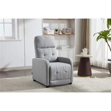 Sillón relax con sistema de reclinación manual, gris