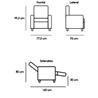 Sillon relax en piel sintetica con funcion auto-ayuda. Color crema