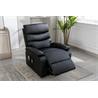 Sillon relax en piel sintetica con funcion auto-ayuda. Color negro