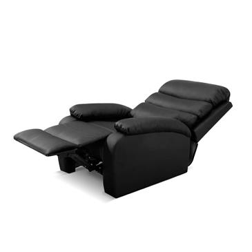 Sillon acolchado levanta personas con masaje y calor lumbrar. Color negro