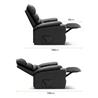 Sillon acolchado levanta personas con masaje y calor lumbrar. Color negro