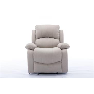 Sillón relax, sistema de reclinación manual (Sistema Pared CERO) arena