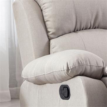 Sillón relax, sistema de reclinación manual (Sistema Pared CERO) arena