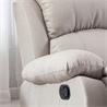 Sillón relax, sistema de reclinación manual (Sistema Pared CERO) arena