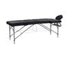 Camilla plegable de aluminio 3 cuerpos 180 kg. Color negro