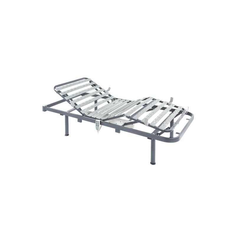 Cama articulada electrica Nules con patas fijas y lamas madera