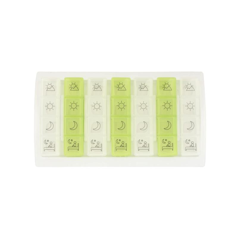 Pastillero con símbolos semanal de 4 tomas