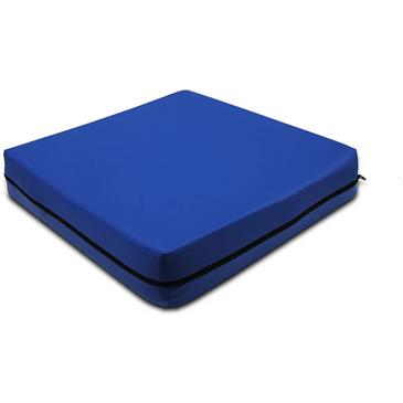 Cojín 3 cm viscoelastico y 5 cm PUR para silla de ruedas. Color azul