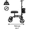 Andador plegable de rodilla