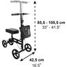 Andador plegable de rodilla