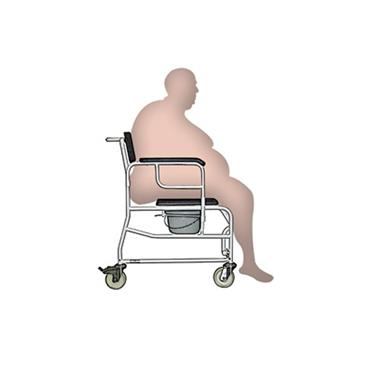 Silla ducha XL SAMOA. Asiento 61 cm