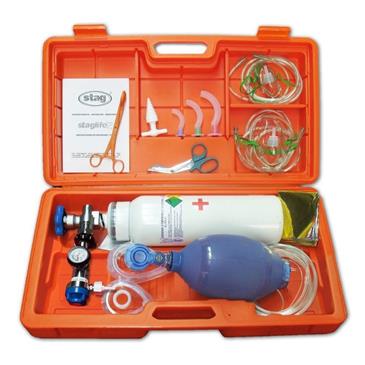 Maleta de emergencia oxigenoterapia con botella vacia 2 L