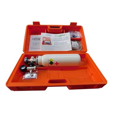 Maleta de emergencia oxigenoterapia con botella cargada 2 L sin reanimador