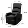 Sillon reclinable manual pared CERO. Color chocolate