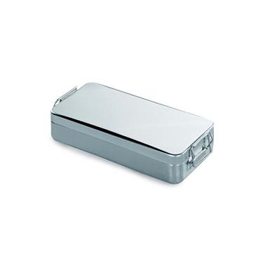 Contenedor tapa c/asa y cierre ac/inox 18/10 180x80x(H)40