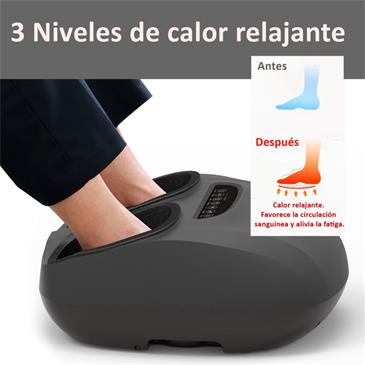 Masajeador de pies electrico shiatsu con calor