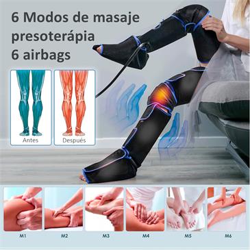 Masajeador con presoterapia para pies y piernas