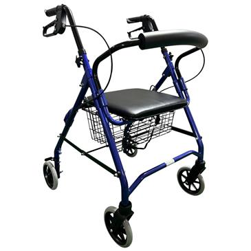 Rollator de aluminio con frenos