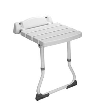 Asiento de ducha abatible con patas