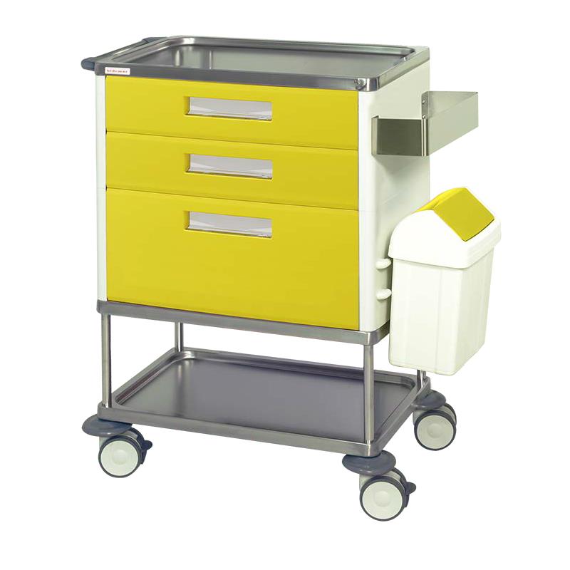 Carro de enfermeria basic de 3 cajones