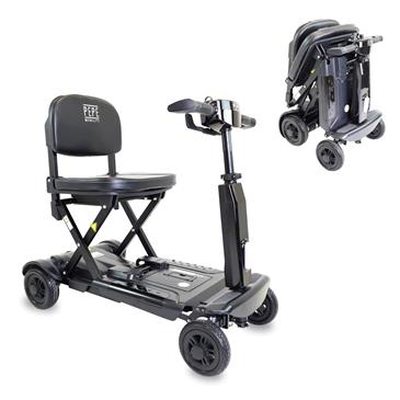 Scooter plegable eléctrico para adultos. Color negro