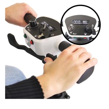 Scooter plegable eléctrico para adultos. Color negro