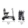 Scooter plegable eléctrico para adultos. Color negro