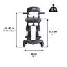 Scooter plegable eléctrico para adultos. Color negro