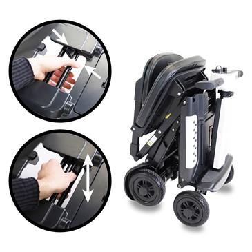 Scooter plegable eléctrico para adultos. Color negro