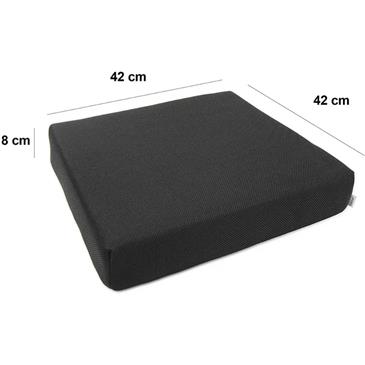 Cojín antiescaras visco 42x8x42 cm con funda impermeable